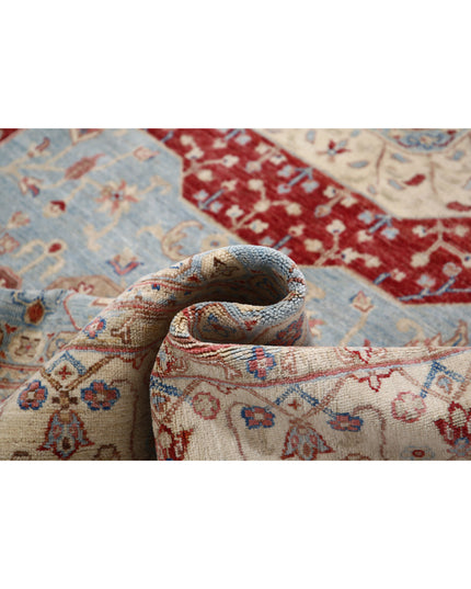 Ziegler 6' 4" X 10' 0" Hand Knotted Wool Rug 6' 4" X 10' 0" (193 X 305) / Blue / Wool