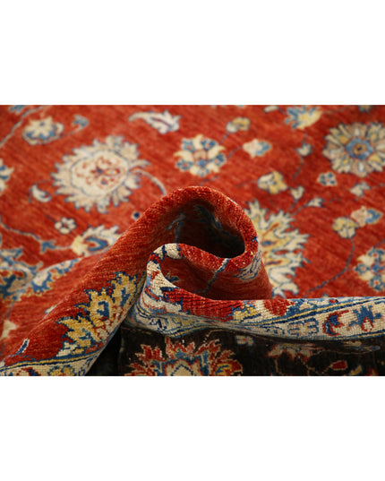 Ziegler 6' 5" X 9' 5" Hand Knotted Wool Rug 6' 5" X 9' 5" (196 X 287) / Red / Wool