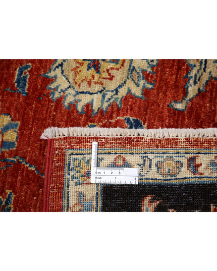 Ziegler 6' 5" X 9' 5" Hand Knotted Wool Rug 6' 5" X 9' 5" (196 X 287) / Red / Wool