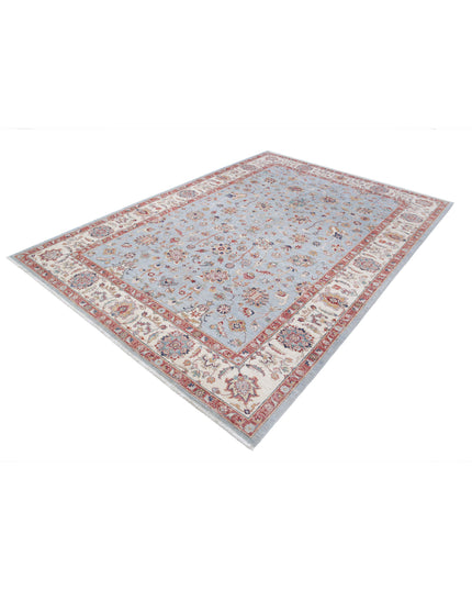 Ziegler 6' 9" X 9' 8" Hand Knotted Wool Rug 6' 9" X 9' 8" (206 X 295) / Blue / Wool
