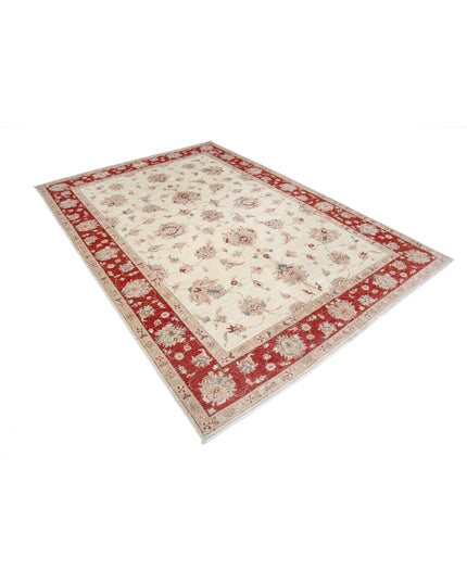 Ziegler 6' 6" X 9' 5" Hand Knotted Wool Rug 6' 6" X 9' 5" (198 X 287) / Ivory / Wool