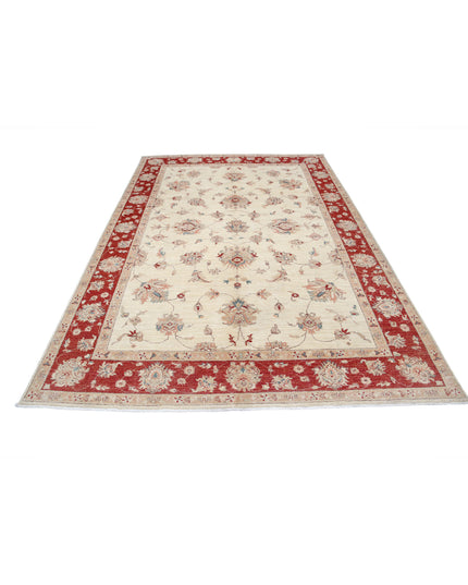 Ziegler 6' 6" X 9' 5" Hand Knotted Wool Rug 6' 6" X 9' 5" (198 X 287) / Ivory / Wool