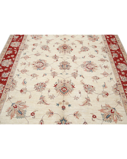 Ziegler 6' 6" X 9' 5" Hand Knotted Wool Rug 6' 6" X 9' 5" (198 X 287) / Ivory / Wool
