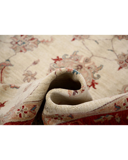 Ziegler 6' 6" X 9' 5" Hand Knotted Wool Rug 6' 6" X 9' 5" (198 X 287) / Ivory / Wool