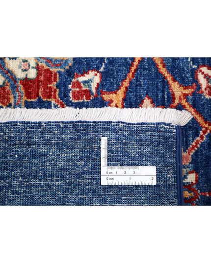 Ziegler 6' 10" X 9' 3" Hand Knotted Wool Rug 6' 10" X 9' 3" (208 X 282) / Blue / Wool