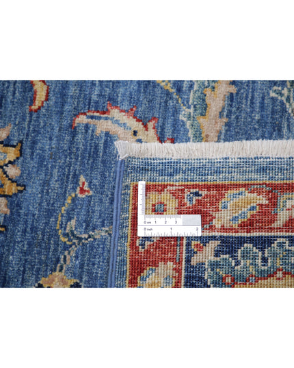 Ziegler 6' 6" X 9' 8" Hand Knotted Wool Rug 6' 6" X 9' 8" (198 X 295) / Blue / Wool