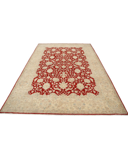 Ziegler 6' 8" X 9' 7" Hand Knotted Wool Rug 6' 8" X 9' 7" (203 X 292) / Red / Wool
