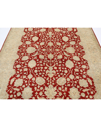 Ziegler 6' 8" X 9' 7" Hand Knotted Wool Rug 6' 8" X 9' 7" (203 X 292) / Red / Wool