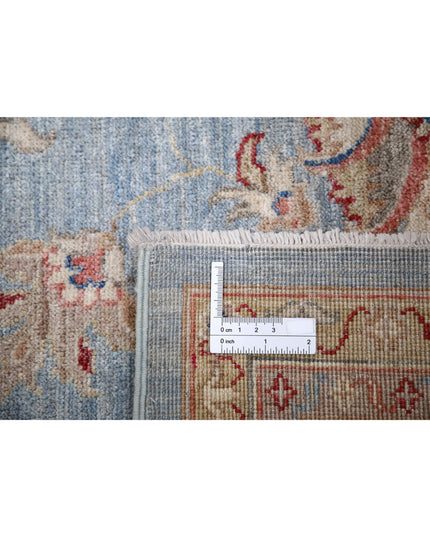 Ziegler 6' 4" X 8' 5" Hand Knotted Wool Rug 6' 4" X 8' 5" (193 X 257) / Blue / Wool