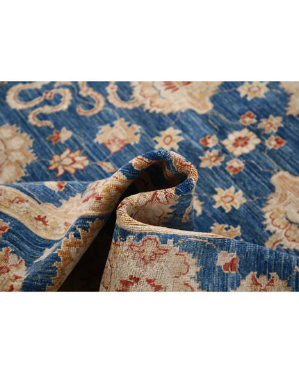 Ziegler 6' 3" X 8' 4" Hand Knotted Wool Rug 6' 3" X 8' 4" (191 X 254) / Blue / Wool