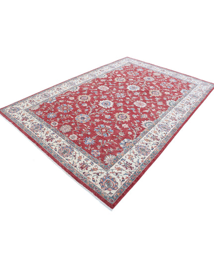 Ziegler 6' 7" X 9' 8" Hand Knotted Wool Rug 6' 7" X 9' 8" (201 X 295) / Red / Wool