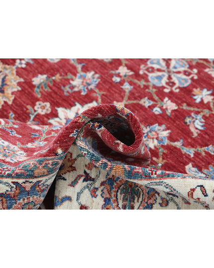 Ziegler 6' 7" X 9' 8" Hand Knotted Wool Rug 6' 7" X 9' 8" (201 X 295) / Red / Wool