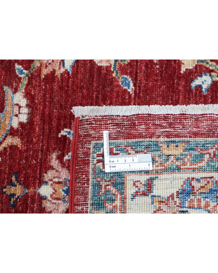 Ziegler 6' 7" X 9' 8" Hand Knotted Wool Rug 6' 7" X 9' 8" (201 X 295) / Red / Wool