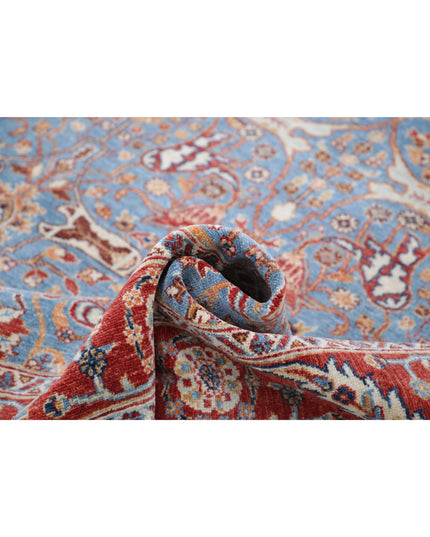 Ziegler 6' 4" X 9' 10" Hand Knotted Wool Rug 6' 4" X 9' 10" (193 X 300) / Blue / Wool