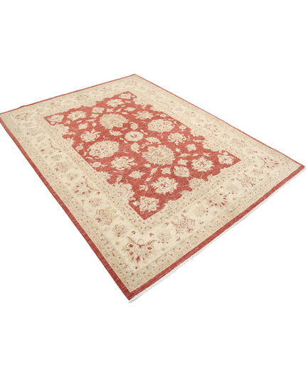 Ziegler 5' 7" X 7' 5" Hand Knotted Wool Rug 5' 7" X 7' 5" (170 X 226) / Red / Wool