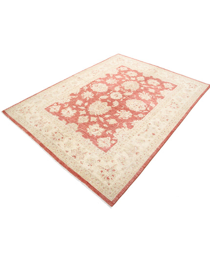 Ziegler 5' 7" X 7' 5" Hand Knotted Wool Rug 5' 7" X 7' 5" (170 X 226) / Red / Wool