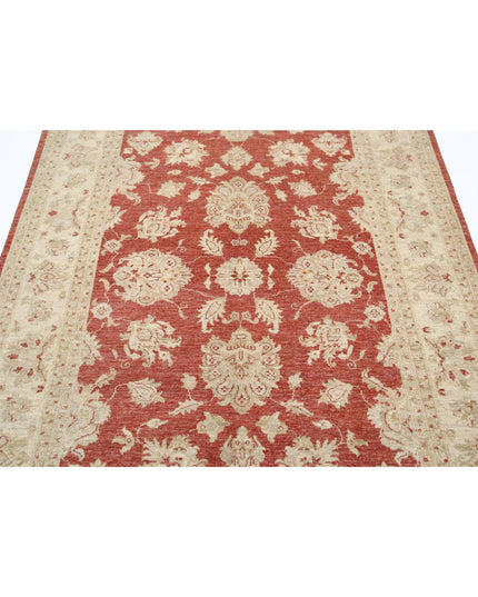 Ziegler 5' 7" X 7' 5" Hand Knotted Wool Rug 5' 7" X 7' 5" (170 X 226) / Red / Wool