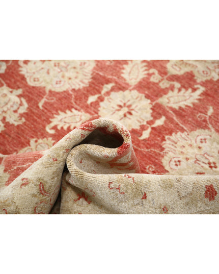Ziegler 5' 7" X 7' 5" Hand Knotted Wool Rug 5' 7" X 7' 5" (170 X 226) / Red / Wool