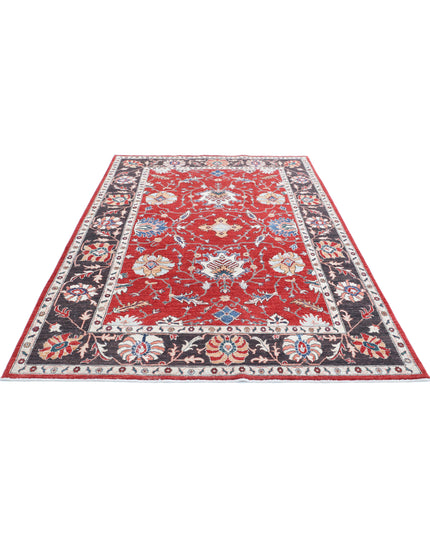Ziegler 5' 8" X 8' 6" Hand Knotted Wool Rug 5' 8" X 8' 6" (173 X 259) / Red / Wool