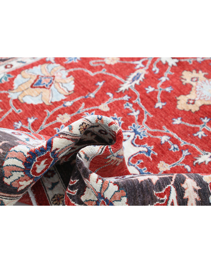 Ziegler 5' 8" X 8' 6" Hand Knotted Wool Rug 5' 8" X 8' 6" (173 X 259) / Red / Wool