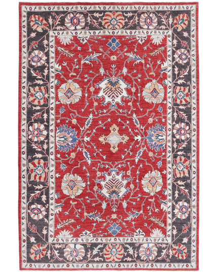 Ziegler 5' 8" X 8' 6" Hand Knotted Wool Rug 5' 8" X 8' 6" (173 X 259) / Red / Wool