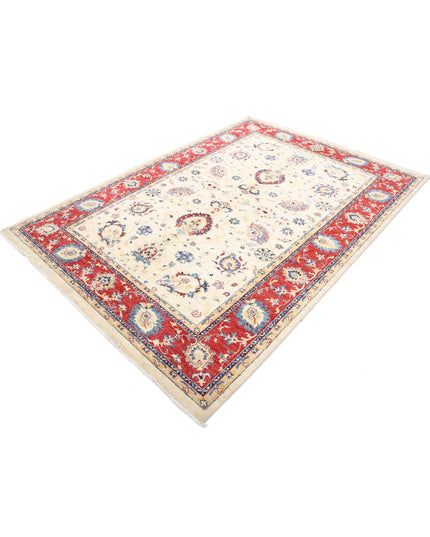 Ziegler 5' 8" X 8' 0" Hand Knotted Wool Rug 5' 8" X 8' 0" (173 X 244) / Ivory / Wool