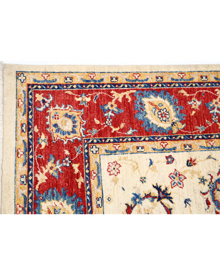 Ziegler 5' 8" X 8' 0" Hand Knotted Wool Rug 5' 8" X 8' 0" (173 X 244) / Ivory / Wool
