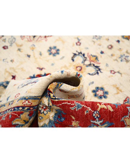 Ziegler 5' 8" X 8' 0" Hand Knotted Wool Rug 5' 8" X 8' 0" (173 X 244) / Ivory / Wool