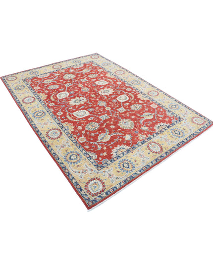 Ziegler 5' 11" X 7' 11" Hand Knotted Wool Rug 5' 11" X 7' 11" (180 X 241) / Red / Wool