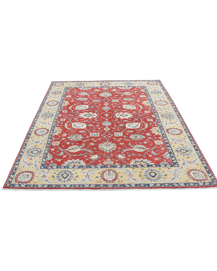Ziegler 5' 11" X 7' 11" Hand Knotted Wool Rug 5' 11" X 7' 11" (180 X 241) / Red / Wool