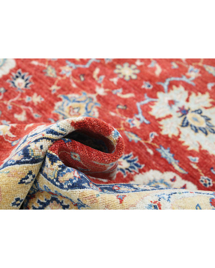 Ziegler 5' 11" X 7' 11" Hand Knotted Wool Rug 5' 11" X 7' 11" (180 X 241) / Red / Wool