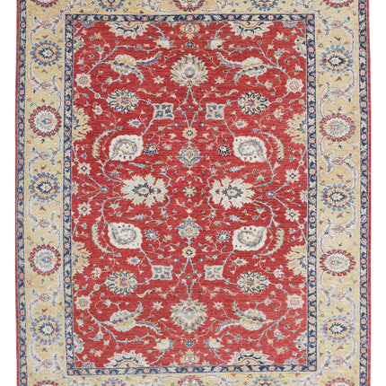 Ziegler 5' 11" X 7' 11" Hand Knotted Wool Rug 5' 11" X 7' 11" (180 X 241) / Red / Wool