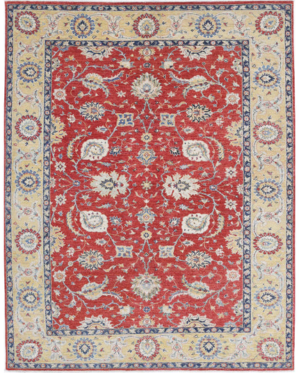 Ziegler 5' 11" X 7' 11" Hand Knotted Wool Rug 5' 11" X 7' 11" (180 X 241) / Red / Wool