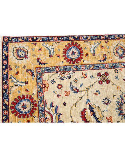 Ziegler 5' 7" X 7' 1" Hand Knotted Wool Rug 5' 7" X 7' 1" (170 X 216) / Ivory / Wool