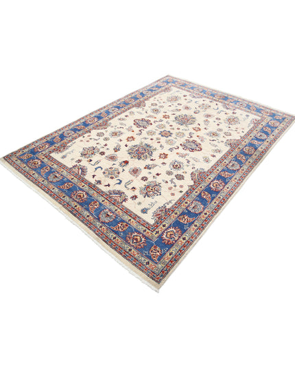 Ziegler 5' 5" X 7' 5" Hand Knotted Wool Rug 5' 5" X 7' 5" (165 X 226) / Ivory / Wool