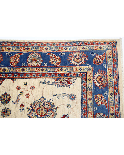 Ziegler 5' 5" X 7' 5" Hand Knotted Wool Rug 5' 5" X 7' 5" (165 X 226) / Ivory / Wool