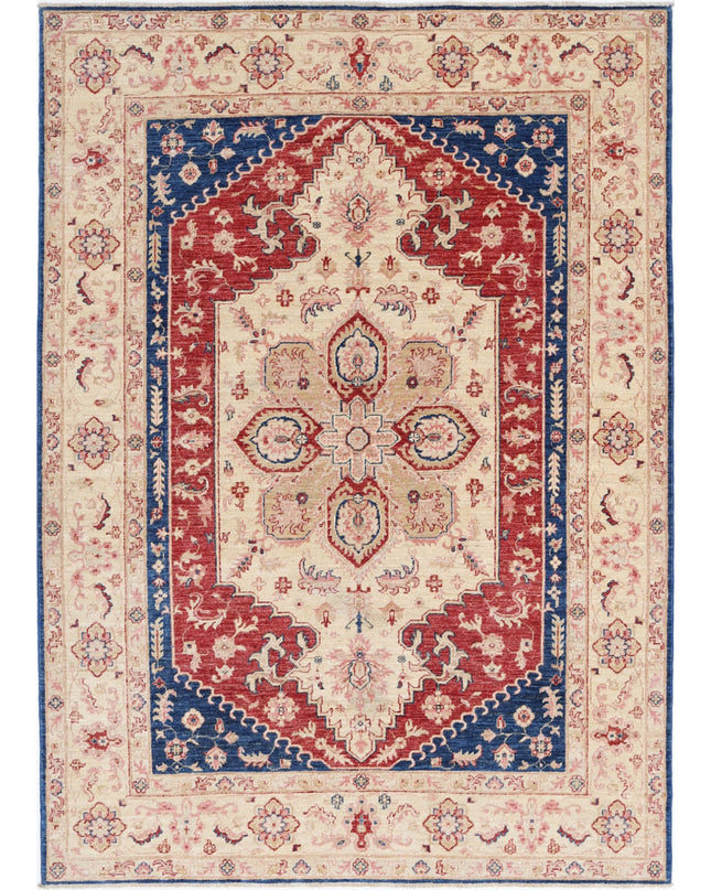 Ziegler 5' 7" X 7' 9" Hand Knotted Wool Rug 5' 7" X 7' 9" (170 X 236) / Blue / Wool