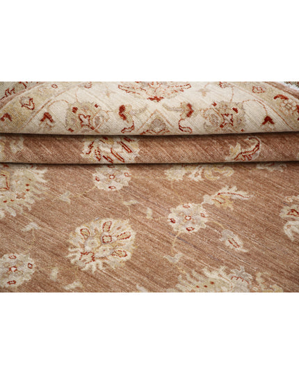 Ziegler 6' 3" X 8' 3" Hand Knotted Wool Rug 6' 3" X 8' 3" (191 X 251) / Brown / Wool