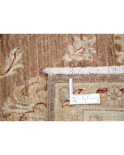 Ziegler 6' 3" X 8' 3" Hand Knotted Wool Rug 6' 3" X 8' 3" (191 X 251) / Brown / Wool