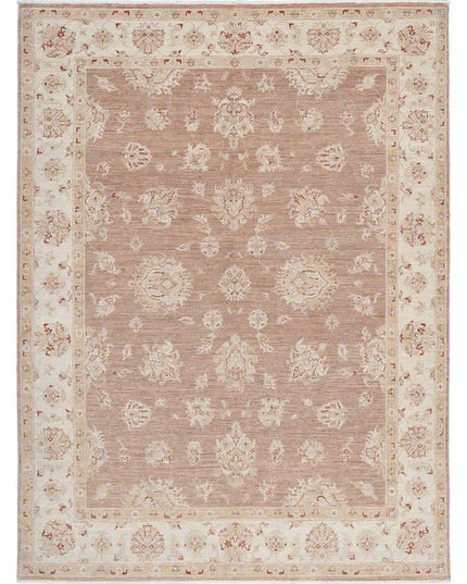 Ziegler 6' 3" X 8' 3" Hand Knotted Wool Rug 6' 3" X 8' 3" (191 X 251) / Brown / Wool