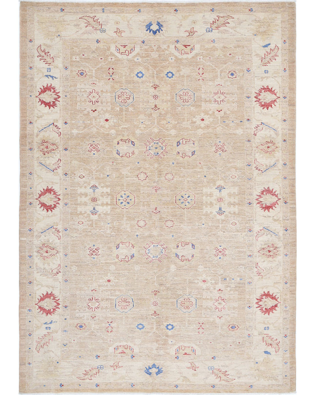 Ziegler 5' 7" X 7' 11" Hand Knotted Wool Rug 5' 7" X 7' 11" (170 X 241) / Brown / Wool