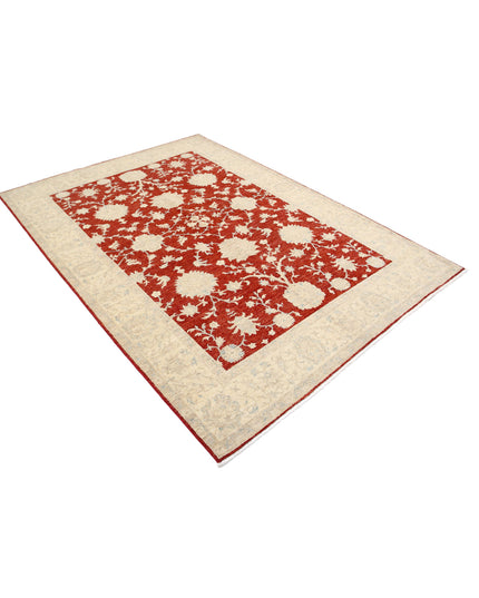 Ziegler 5' 7" X 7' 9" Hand Knotted Wool Rug 5' 7" X 7' 9" (170 X 236) / Red / Wool