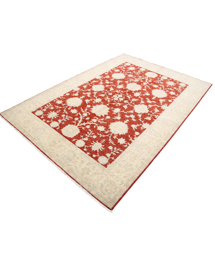 Ziegler 5' 7" X 7' 9" Hand Knotted Wool Rug 5' 7" X 7' 9" (170 X 236) / Red / Wool