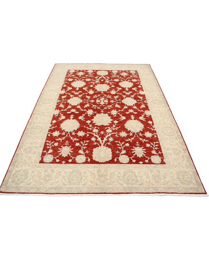 Ziegler 5' 7" X 7' 9" Hand Knotted Wool Rug 5' 7" X 7' 9" (170 X 236) / Red / Wool