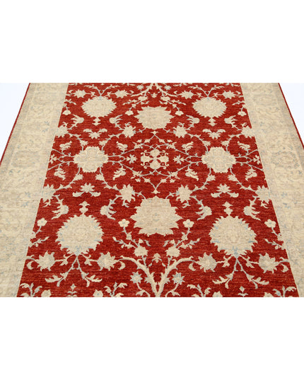 Ziegler 5' 7" X 7' 9" Hand Knotted Wool Rug 5' 7" X 7' 9" (170 X 236) / Red / Wool