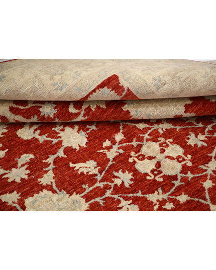 Ziegler 5' 7" X 7' 9" Hand Knotted Wool Rug 5' 7" X 7' 9" (170 X 236) / Red / Wool
