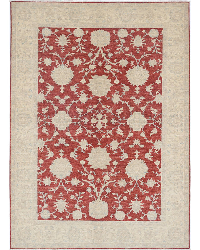 Ziegler 5' 7" X 7' 9" Hand Knotted Wool Rug 5' 7" X 7' 9" (170 X 236) / Red / Wool