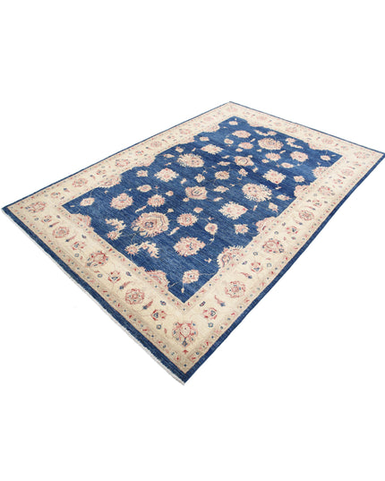 Ziegler 5' 7" X 8' 3" Hand Knotted Wool Rug 5' 7" X 8' 3" (170 X 251) / Blue / Wool