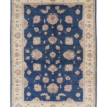 Ziegler 5' 7" X 8' 3" Hand Knotted Wool Rug 5' 7" X 8' 3" (170 X 251) / Blue / Wool