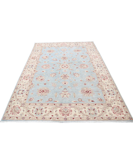 Ziegler 5' 7" X 7' 11" Hand Knotted Wool Rug 5' 7" X 7' 11" (170 X 241) / Blue / Wool